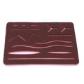 A2Z Scilab Suture Training Pad, Silicon Skin 14 Wounds of 8 Types for Practising Suture Skills, Brown A2Z-ZR852